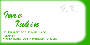 imre kukin business card